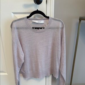 IRO Lavender Sweater with Distressed Hem